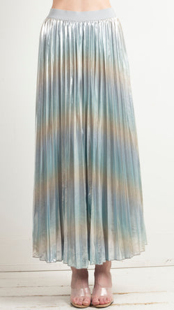animari-sia-iridescent-pleated-skirt-silver