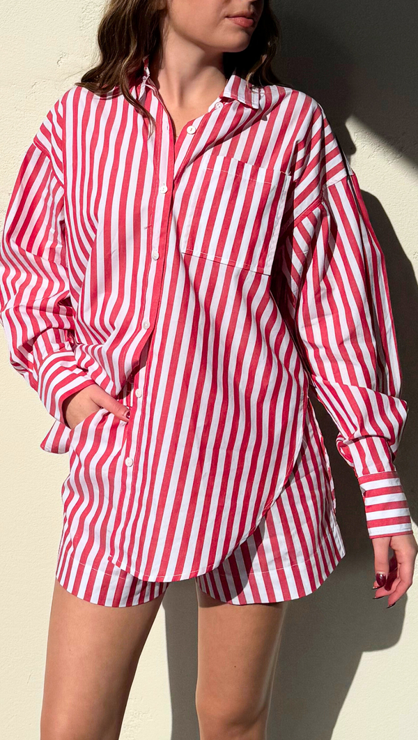 Candy Cane PJs- Red Stripe