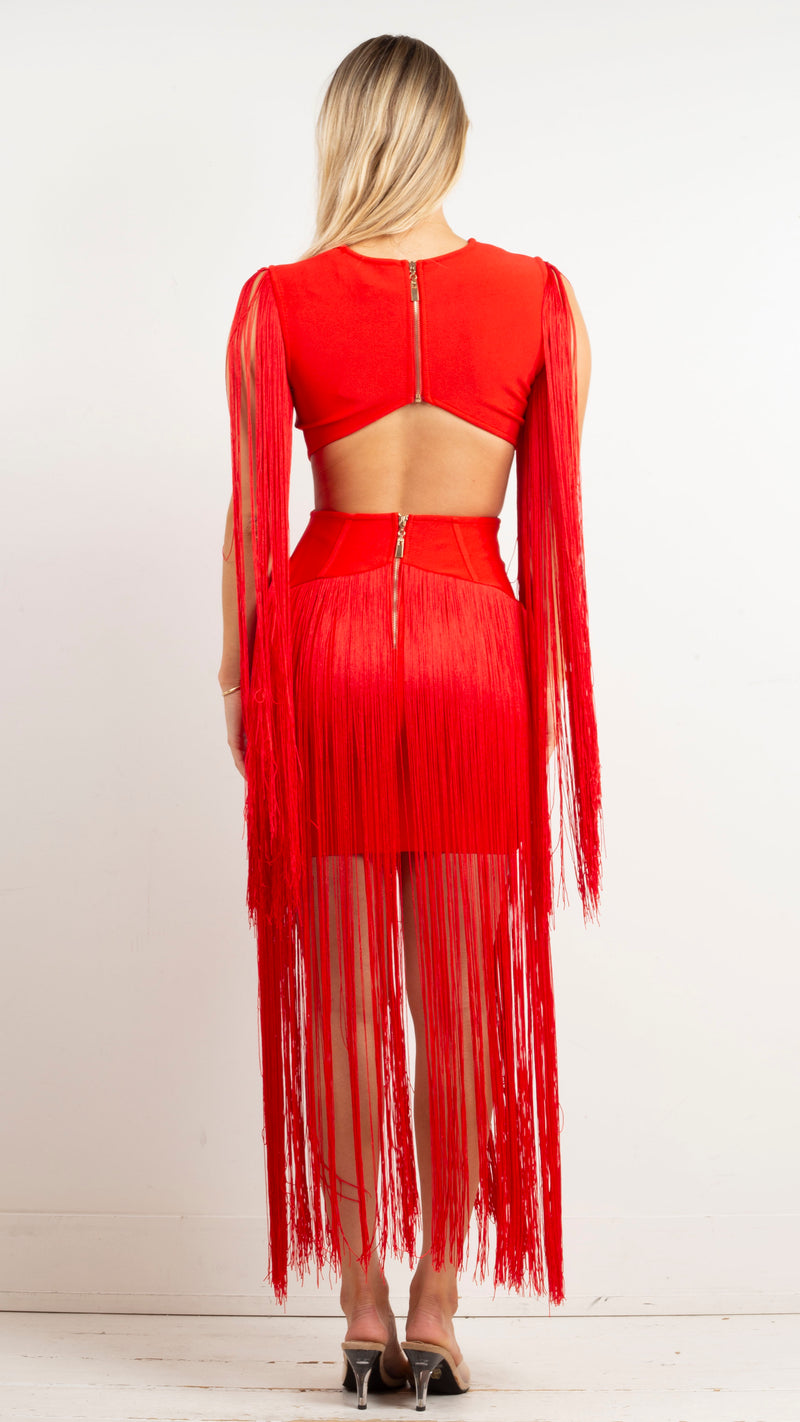 Levity Dress - Scarlet  Red