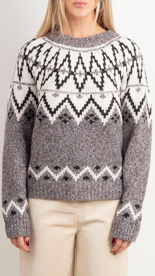 Apres Sweater - Grey Multi