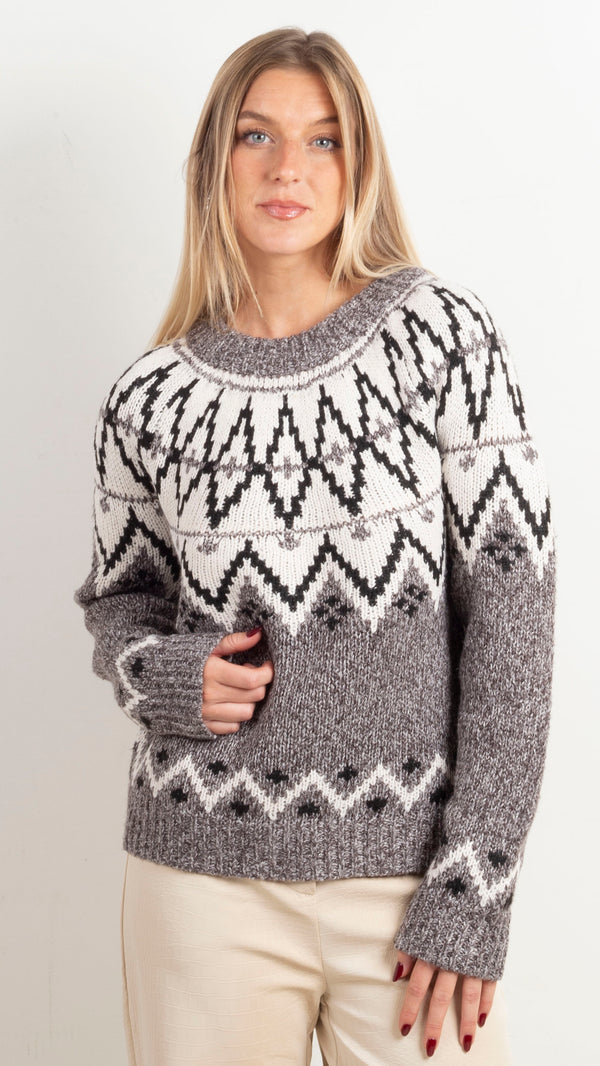 Apres Sweater - Grey Multi