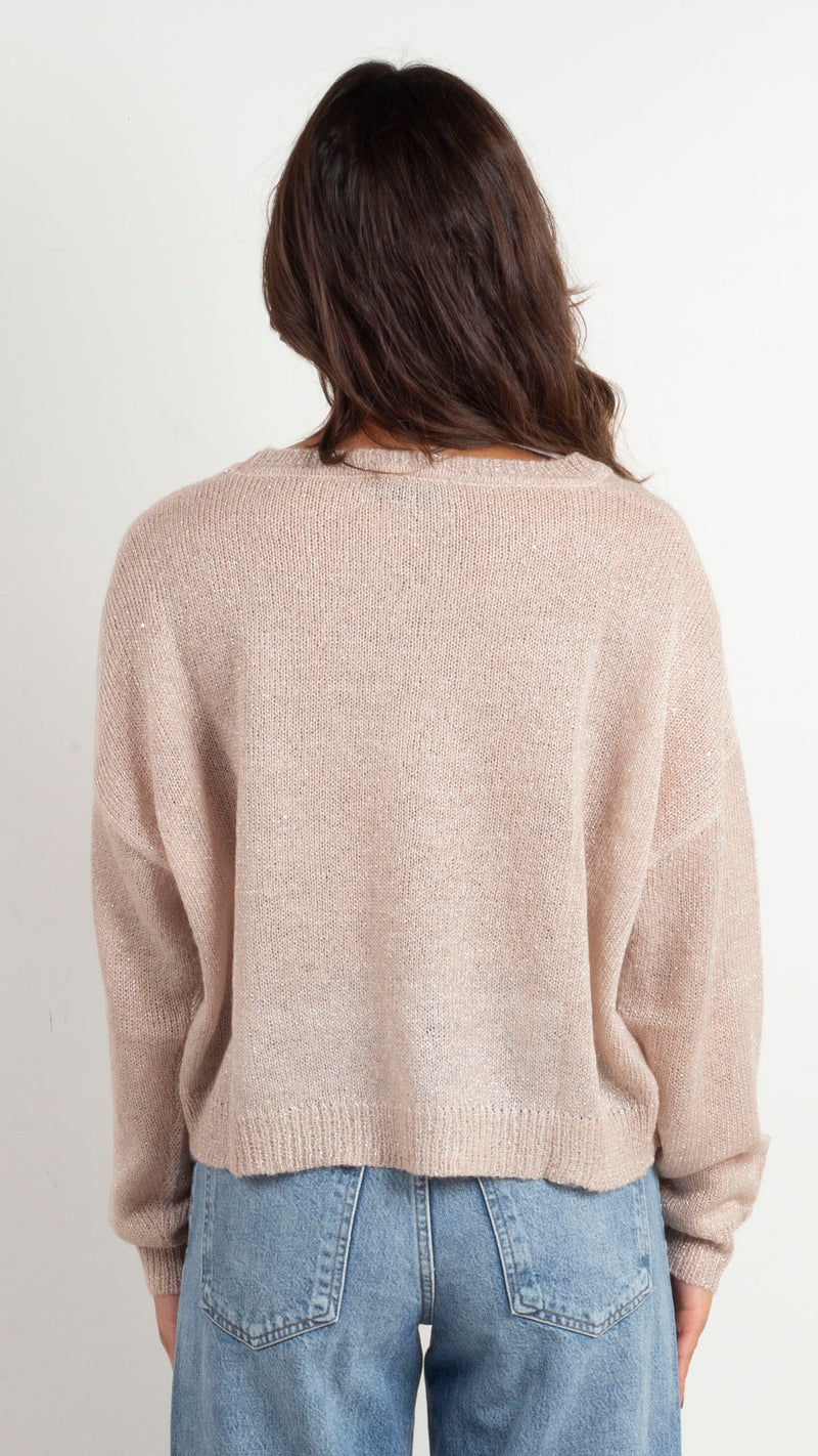Sheye Sparkle Sweater - Prosecco
