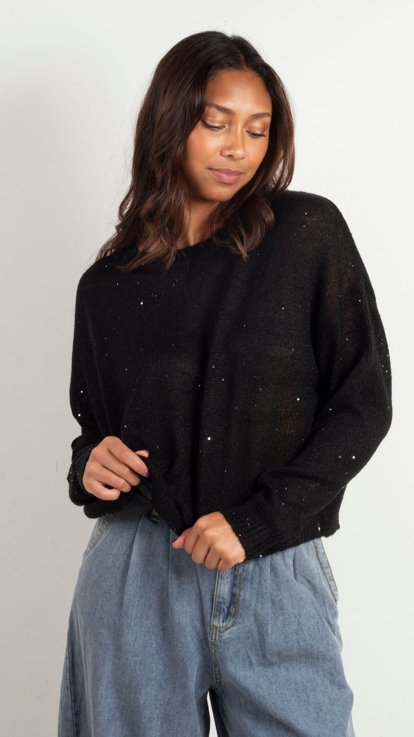 Sheye Sparkle Sweater - Black Night