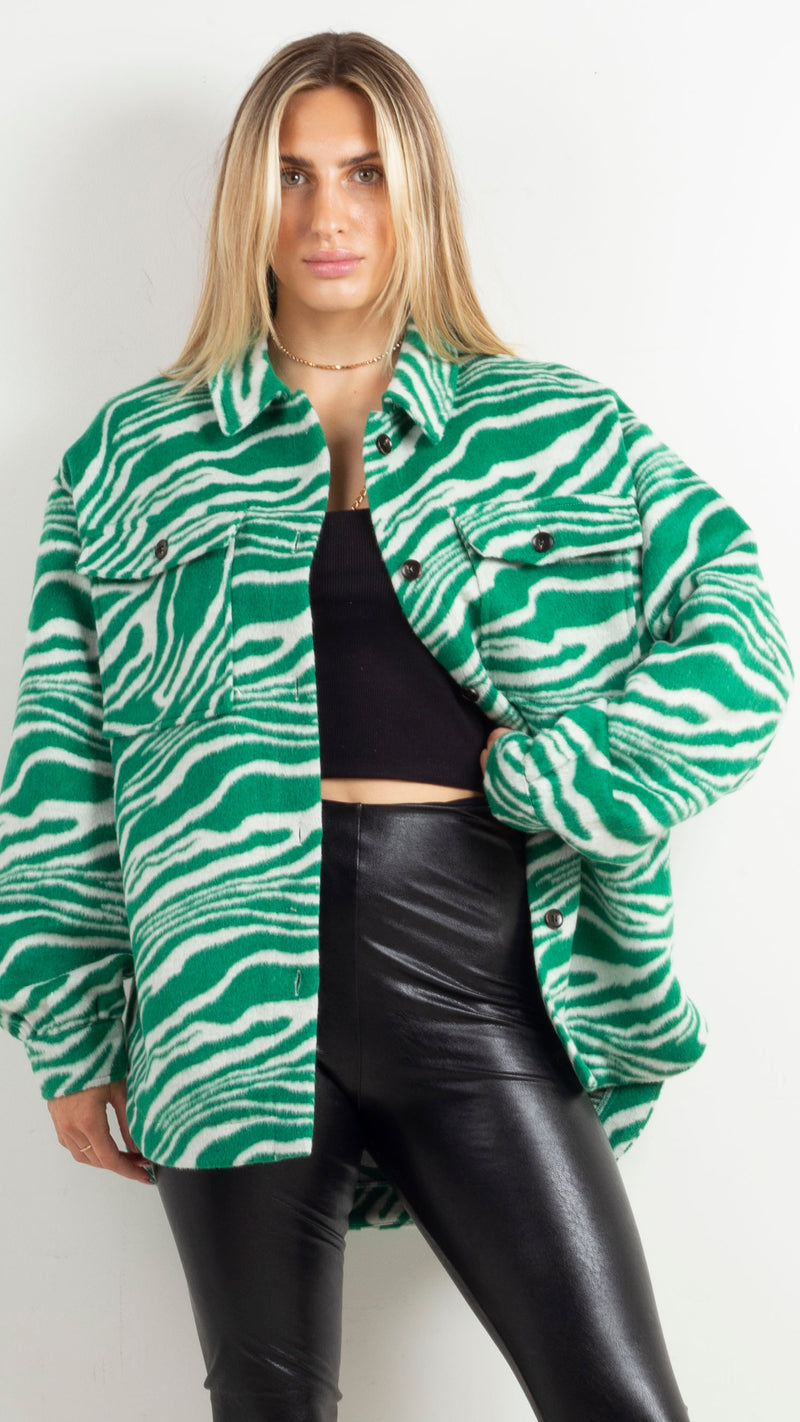animari-becka-zebra-shacket-green