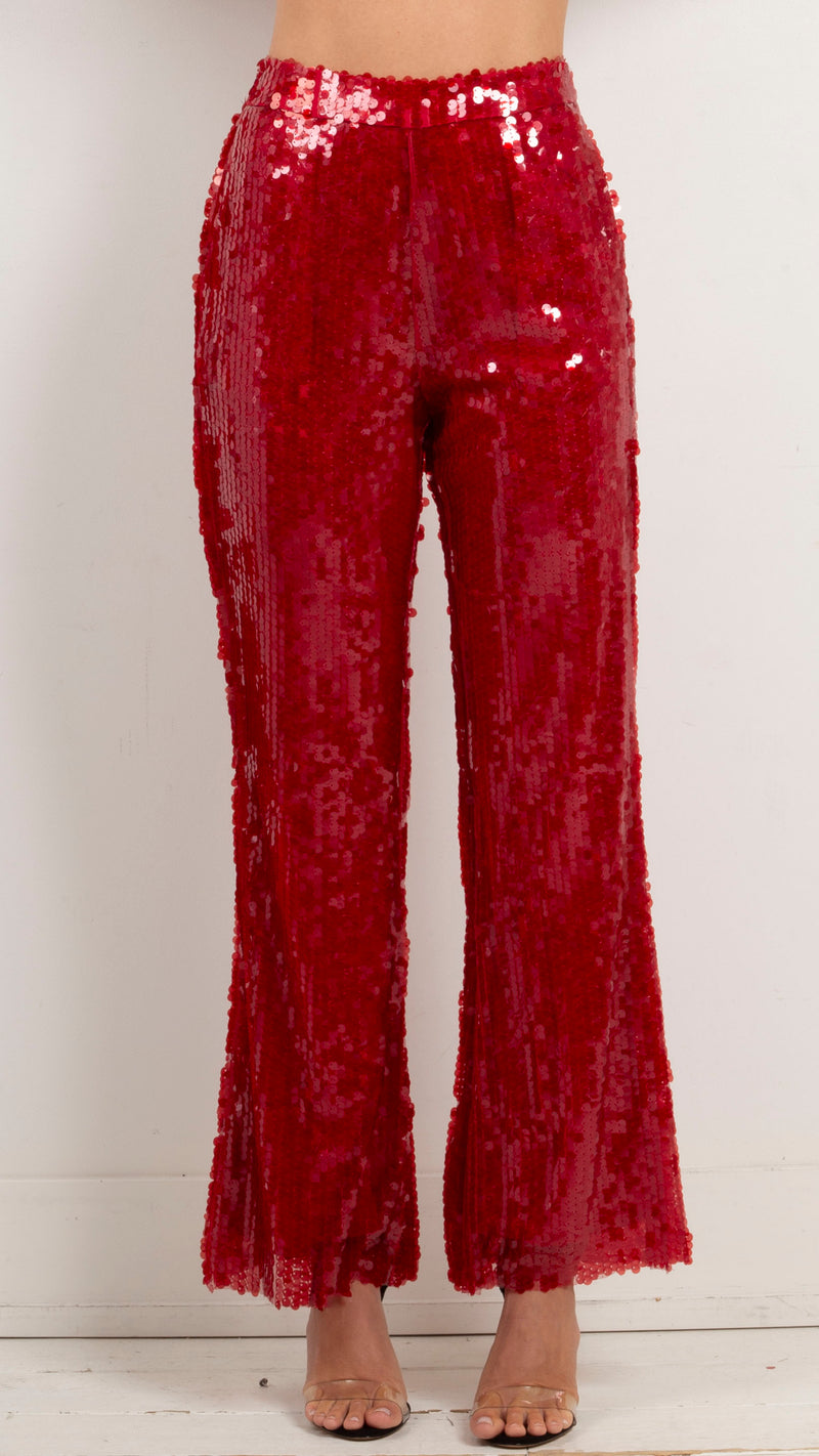 animari-colette-disc-pants-shiny-red