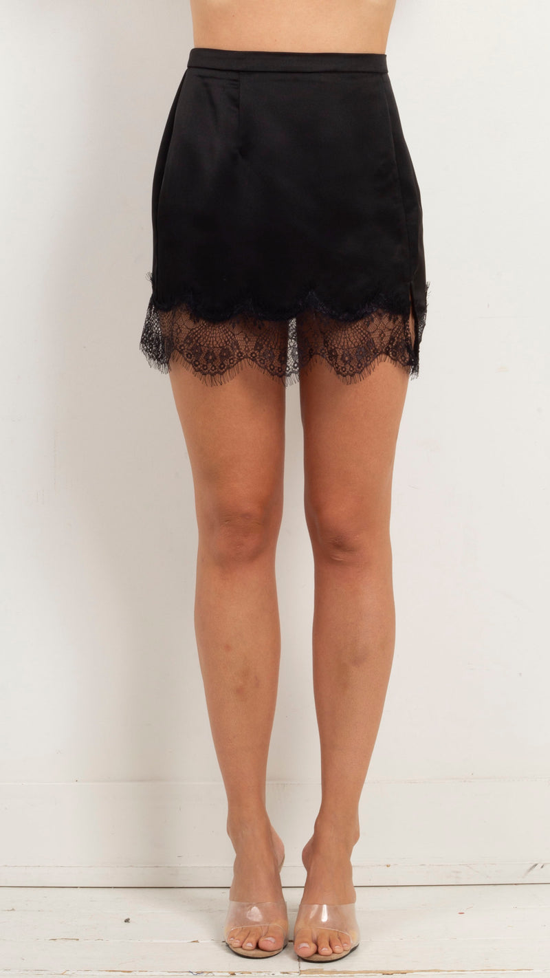 animari-scarlett-lace-trim-mini-skirt-black