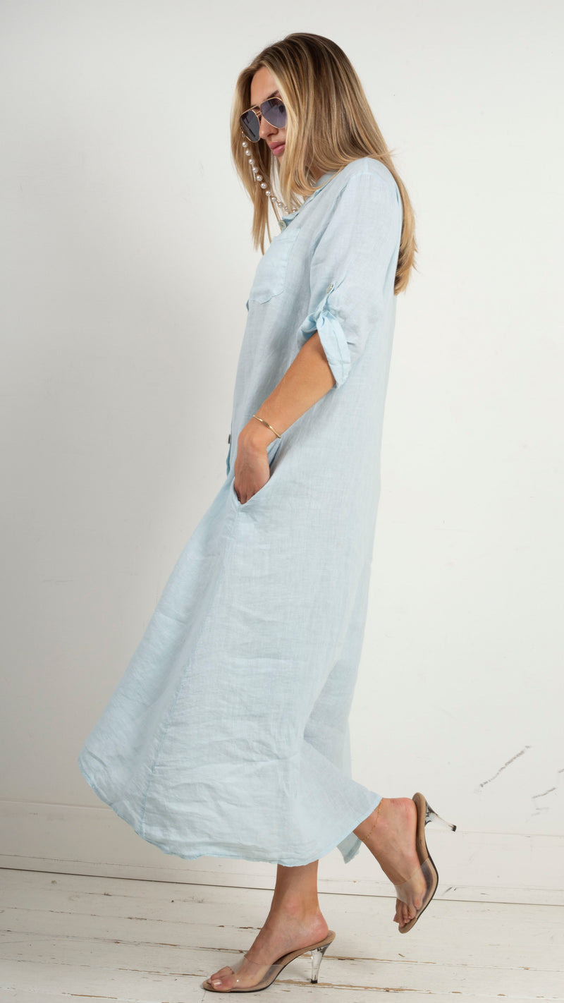 animari-amalfi-linen-button-down-maxi-shirt-dress-sky-blue