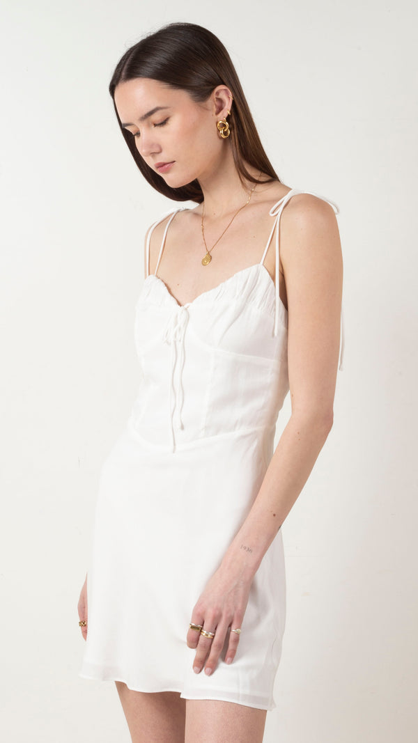 animari-mel-gathered-bodice-mini-dress-white