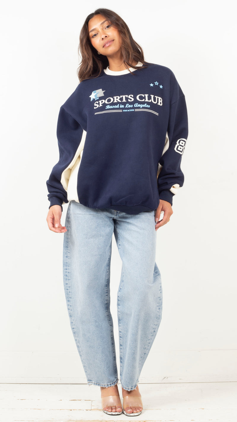 Sports Club Pullover - Blue