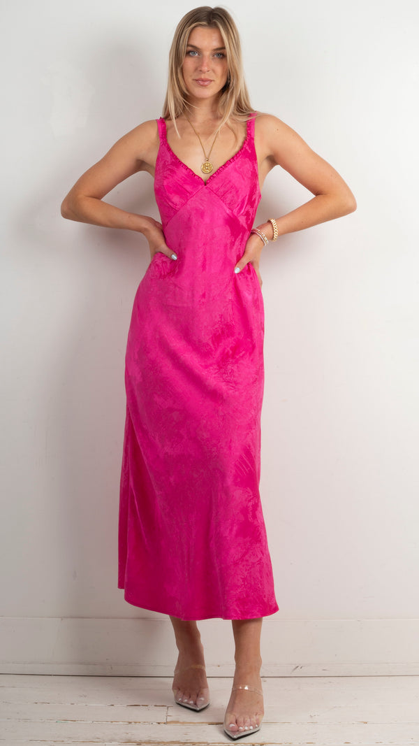 Margarita Midi Dress - Pink