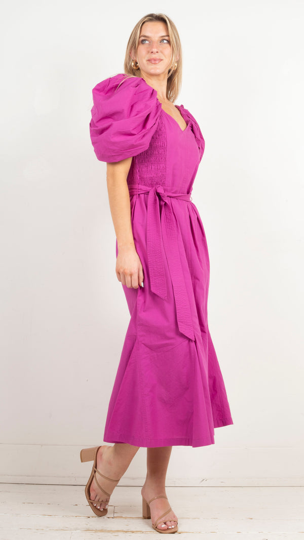 Malina Dress - Bright Pink