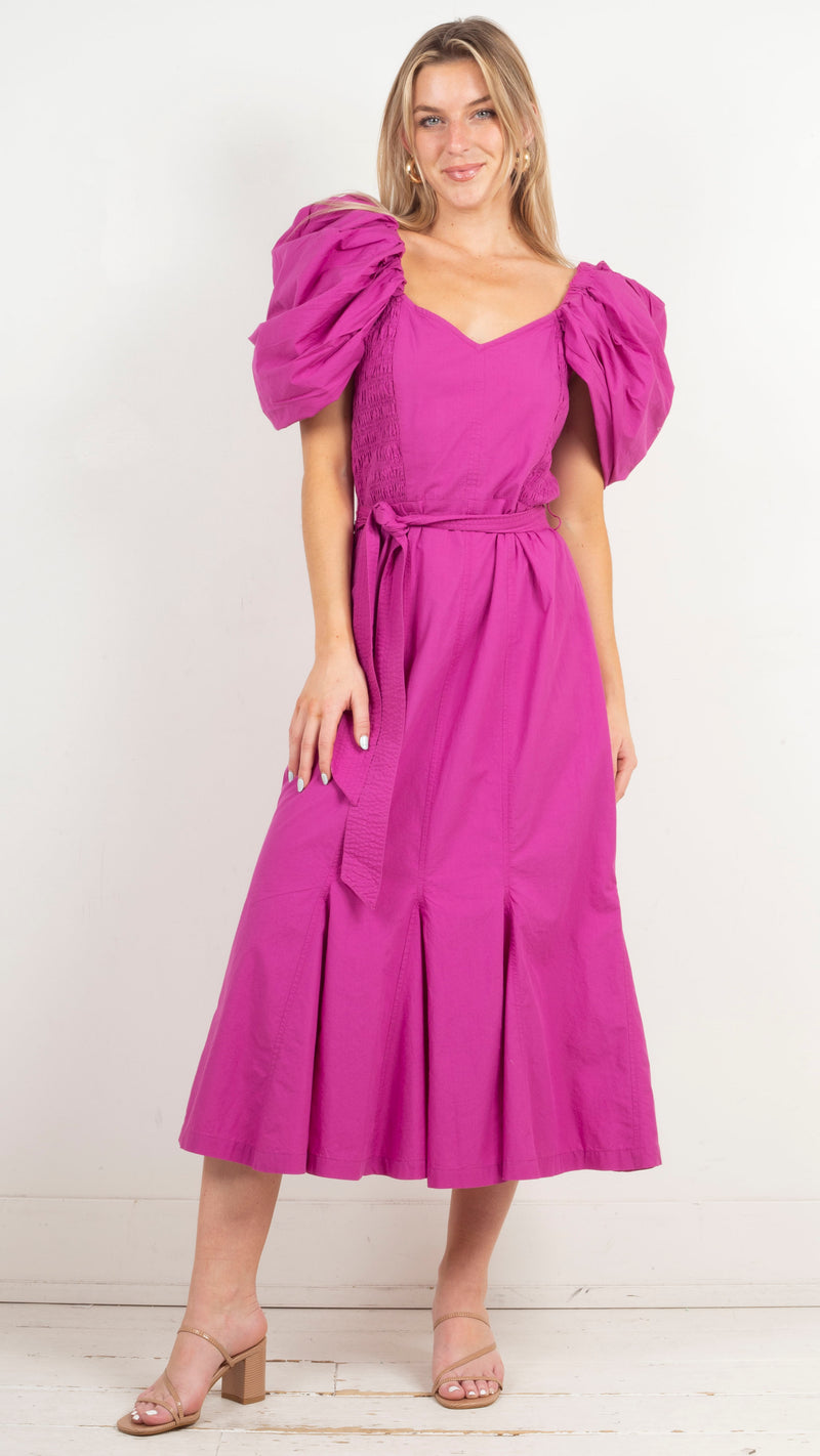 Malina Dress - Bright Pink