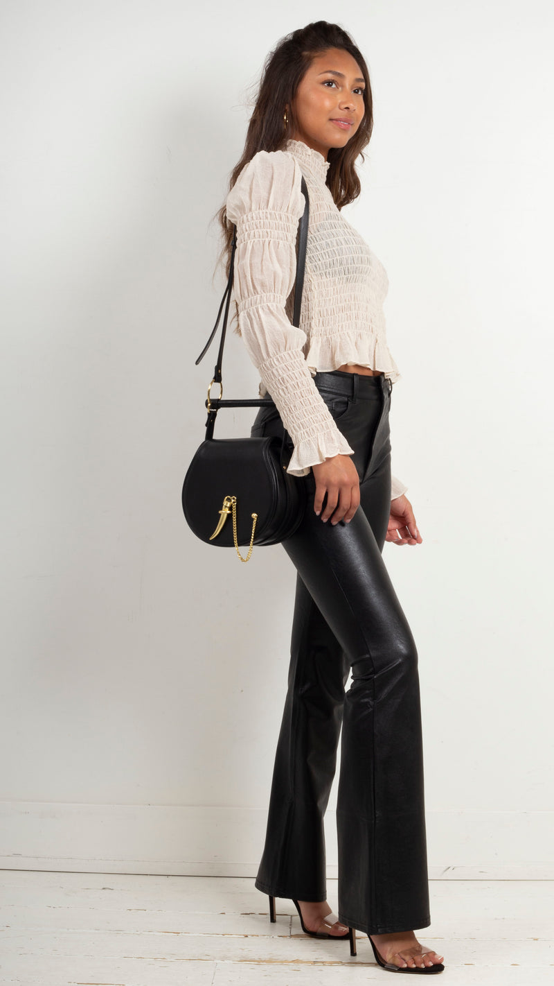 commando-faux-leather-five-pocket-flare-black