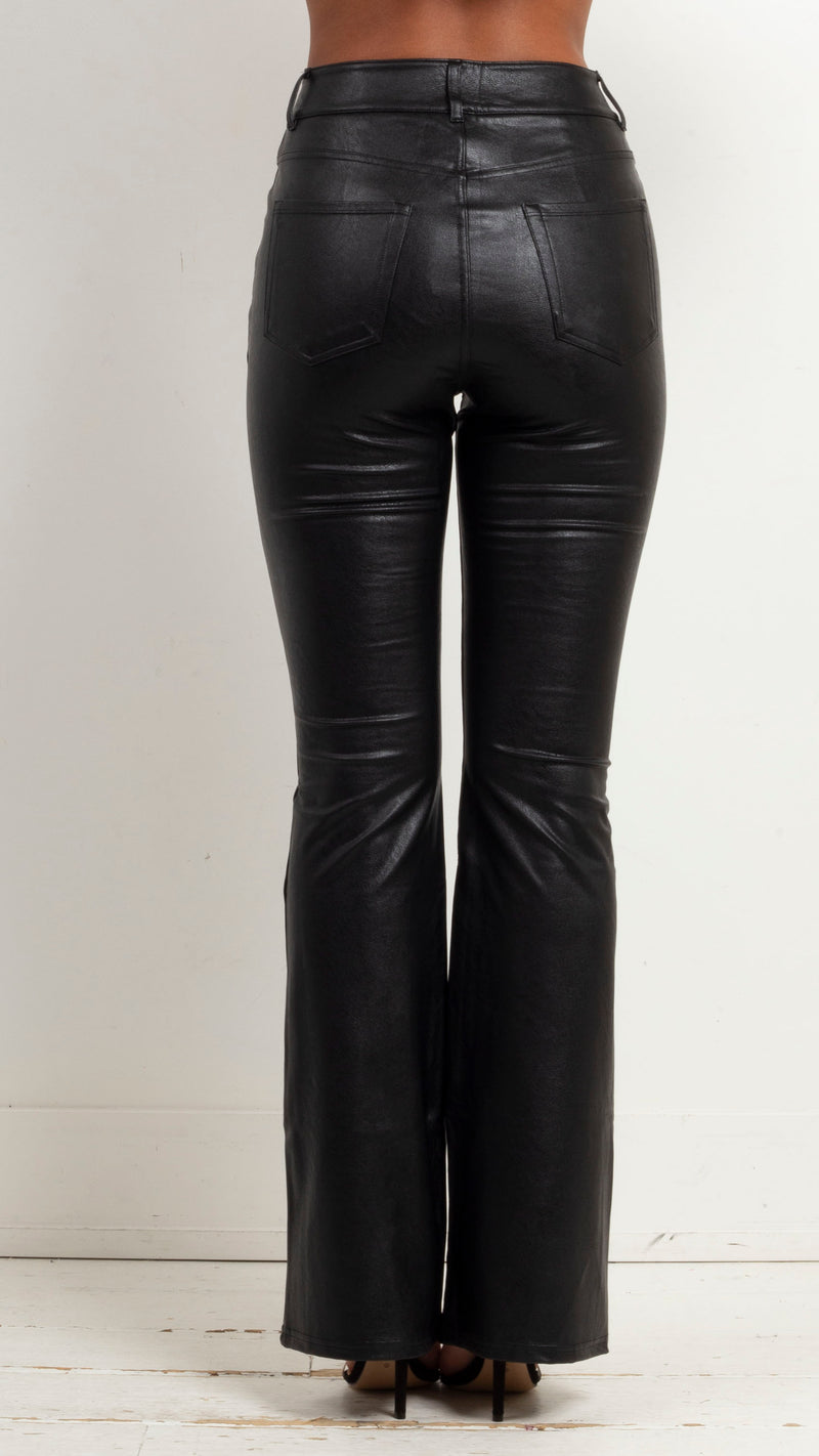 commando-faux-leather-five-pocket-flare-black