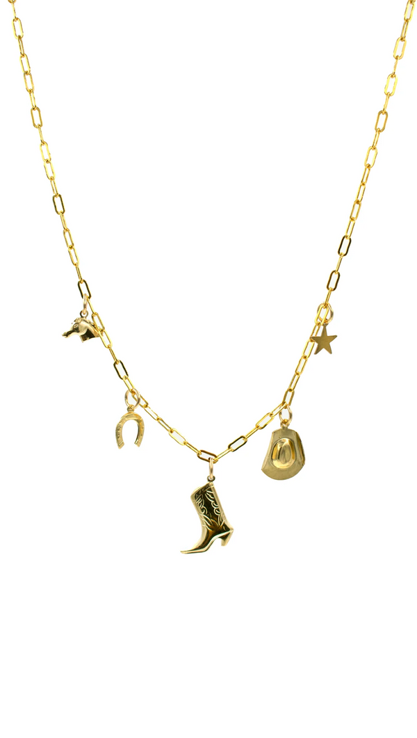 Western Charm Necklace - Gold