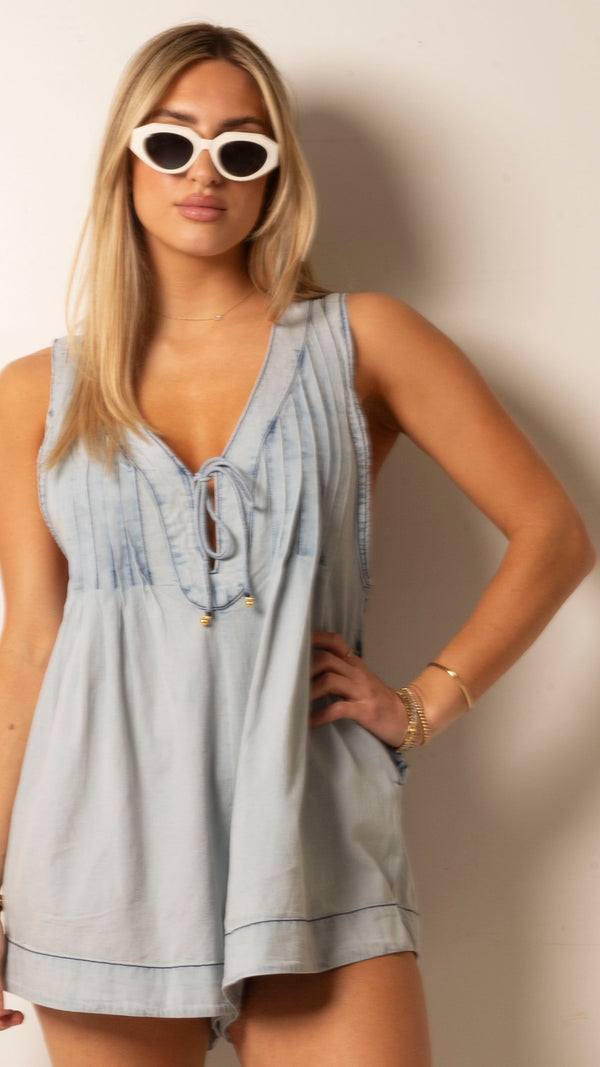 Webster Romper - By the Beach Wash