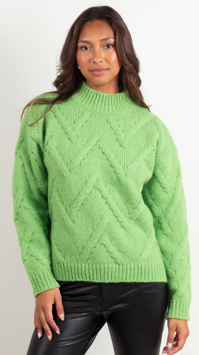 Canyon Sweater - Electric Green