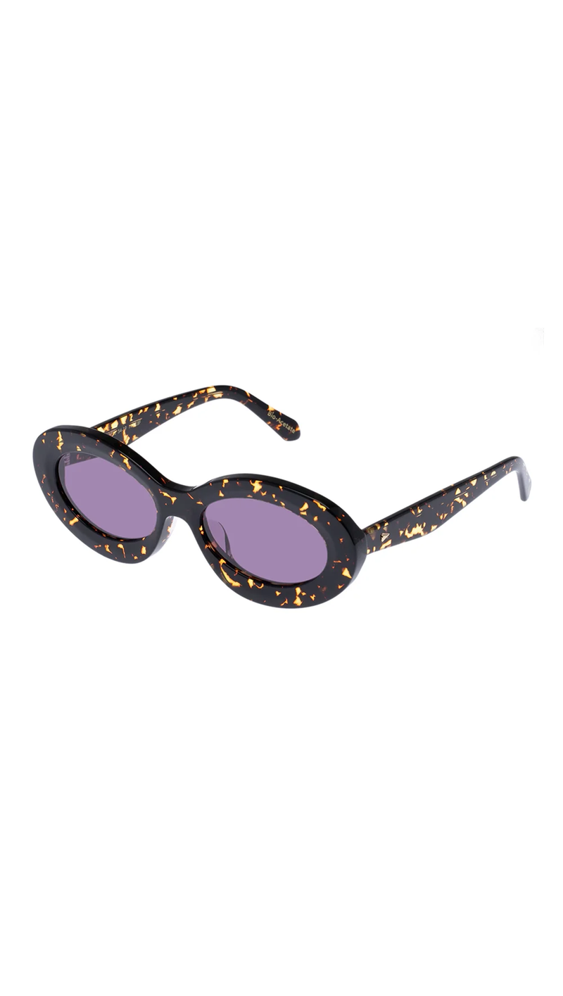 New Authentic Karen Walker Sunglasses BUCCANEER Crazy Tortoise Gold 47mm  Frame | eBay