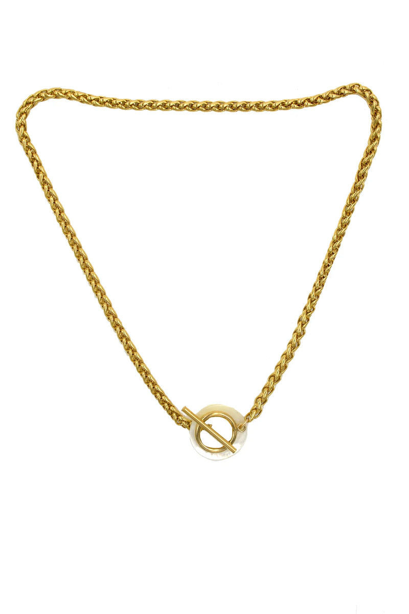 Salt Water Toggle Necklace - Gold
