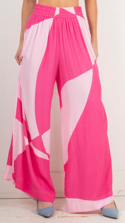 Wide Leg Pant - Pink & Pieces