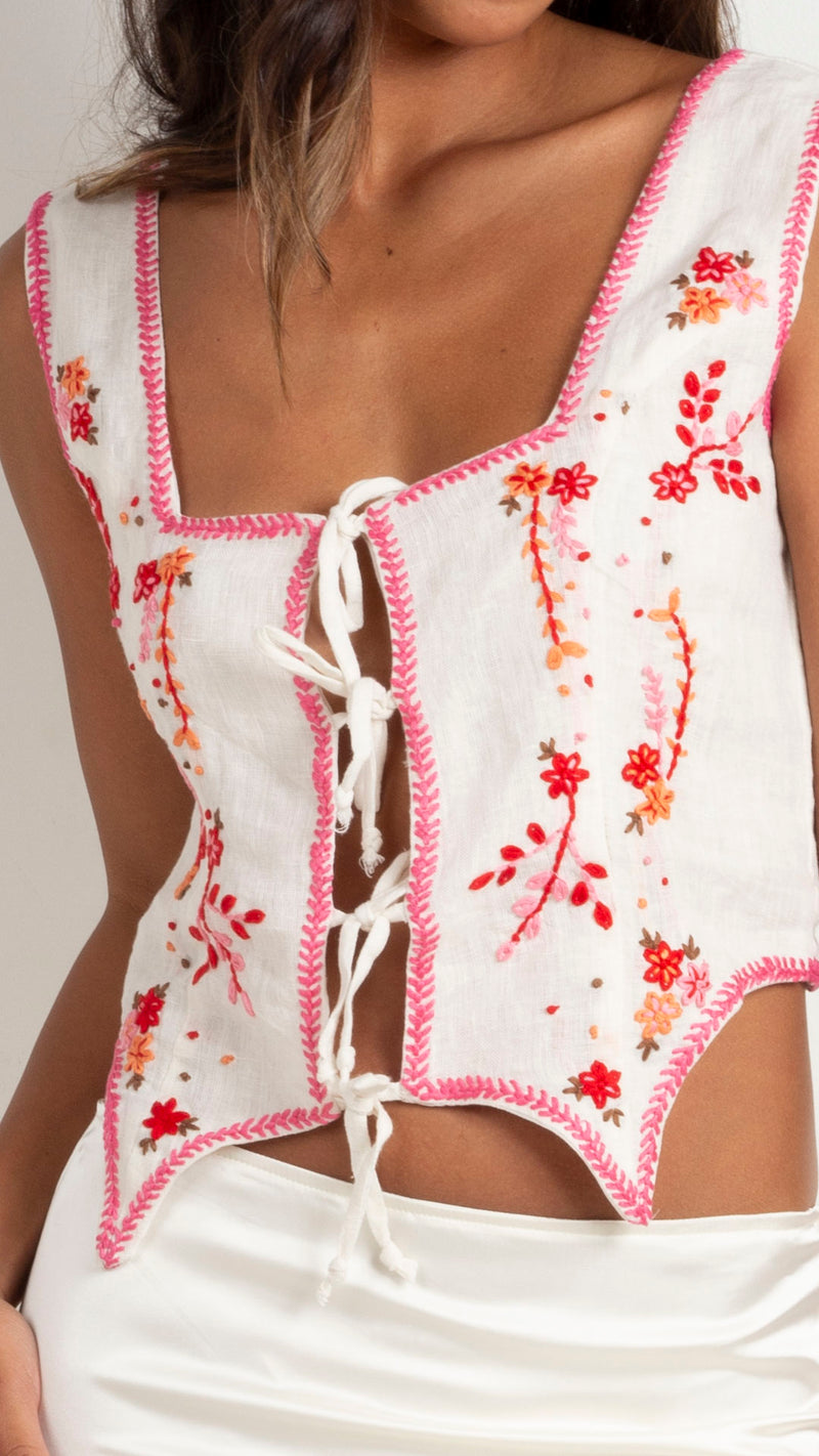 Embroidered Corset
