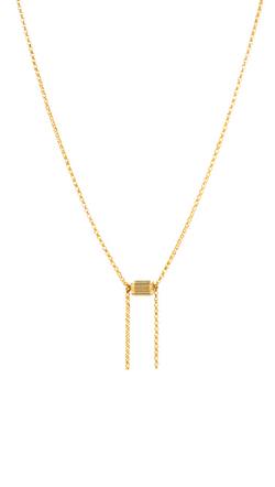 Tiny Bolo Necklace - Gold