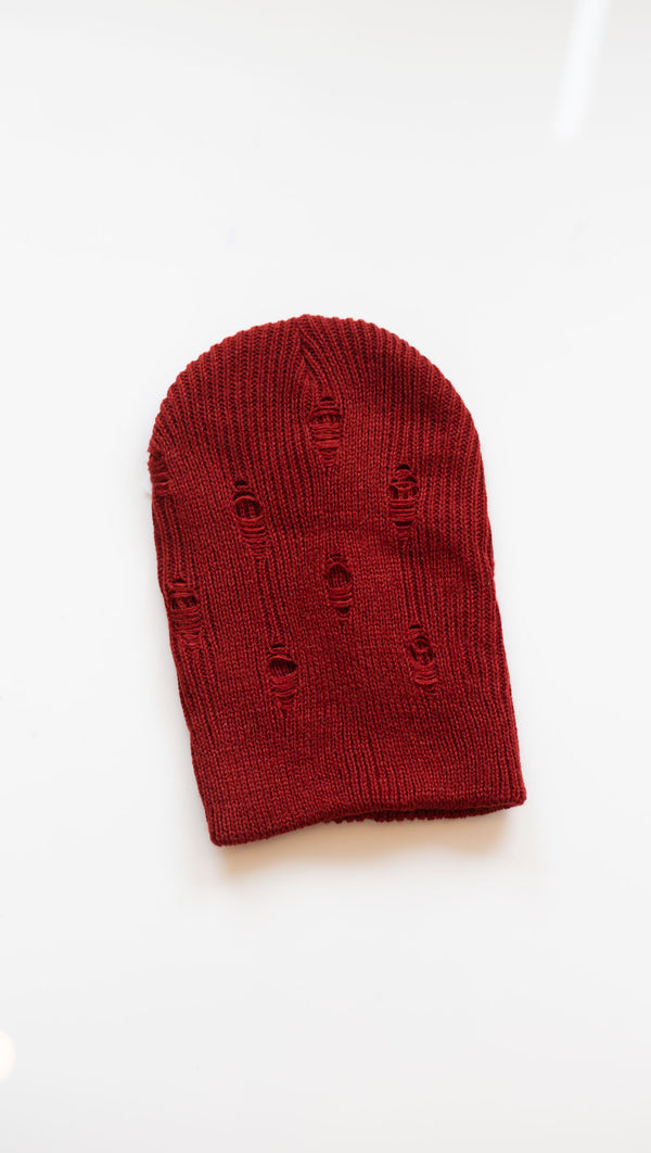 Street Beanie - Deep Red