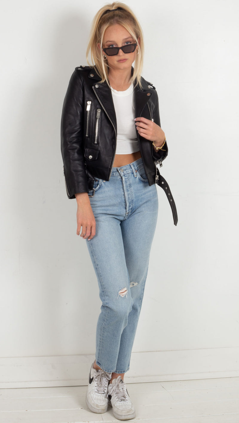 Lea Leather Jacket - Black
