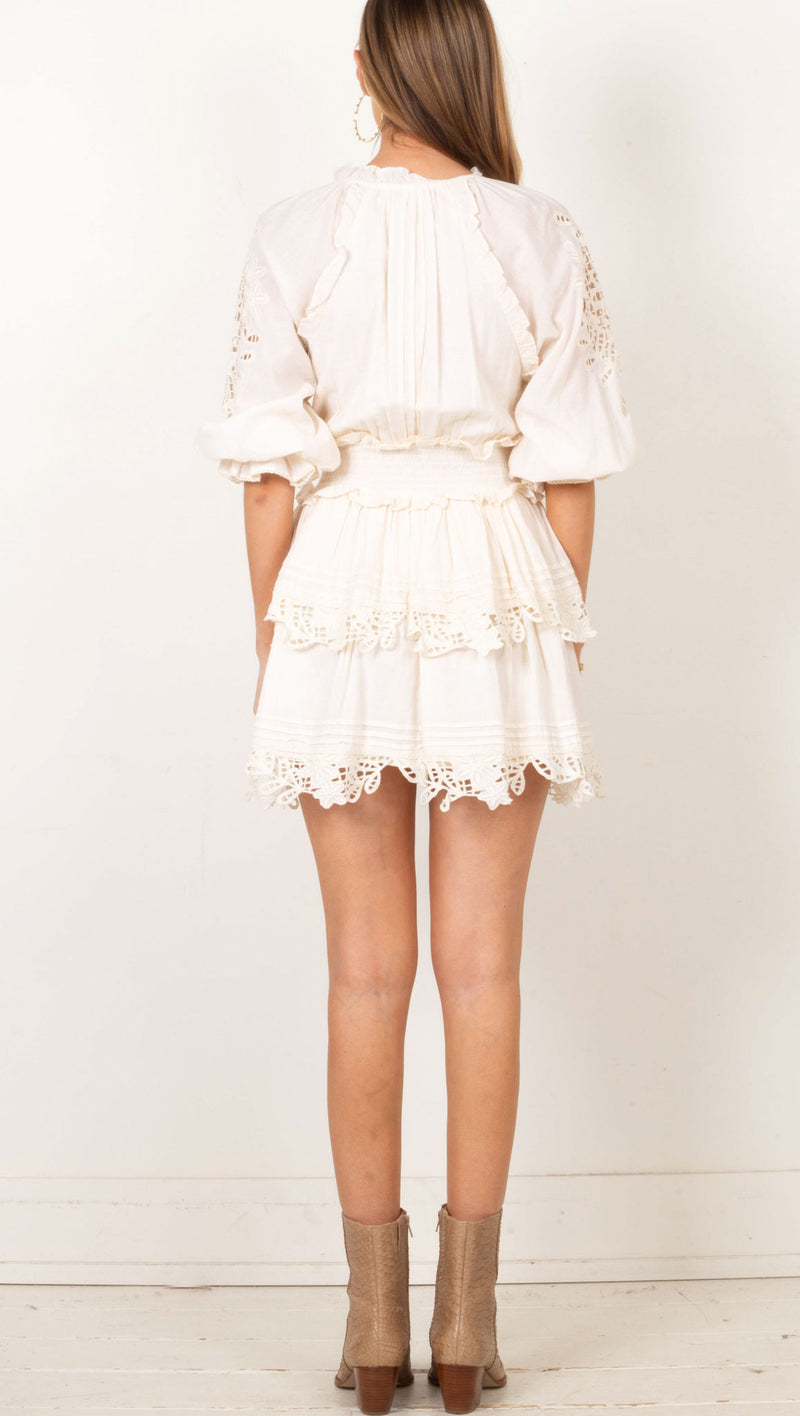 Valeria Mini Dress - Ivory