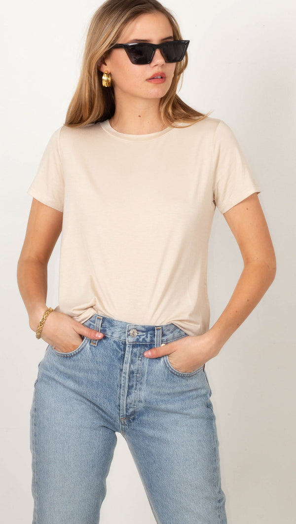 Slim Tee - Sand