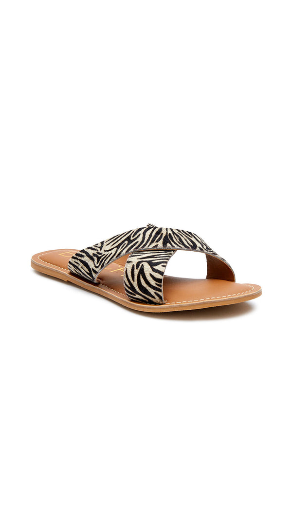zebra stripe sandals 