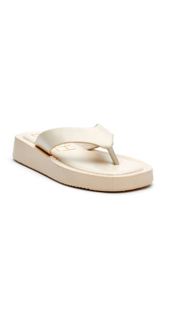 white thong sandals