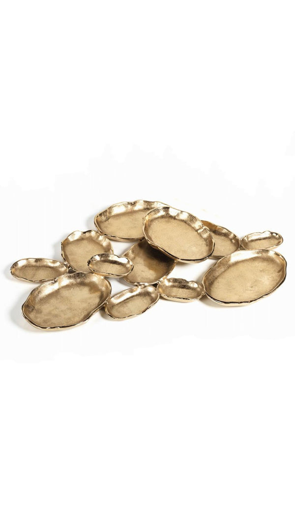 gold 12 piece serving dish oval dishes