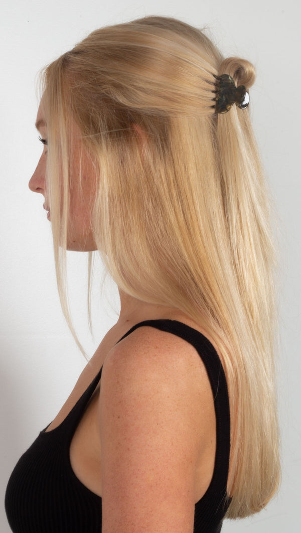 Loren Mini Hair Claw - Peridot