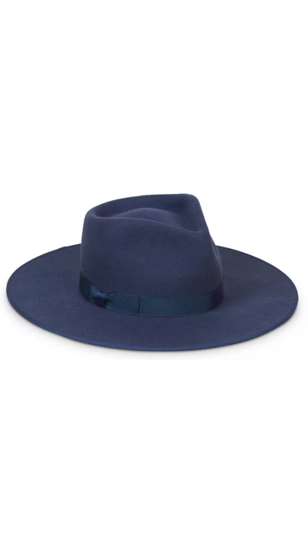 Lack Of Color Navy Rancher With Wide Brim