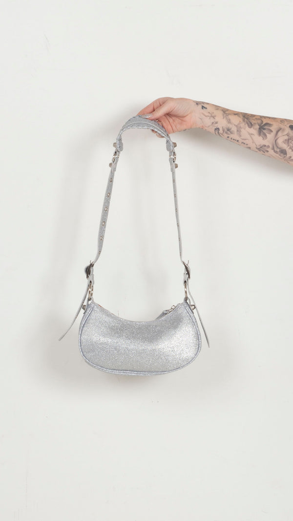 Elly Shoulder Bag - SILVER-DIAMANTE