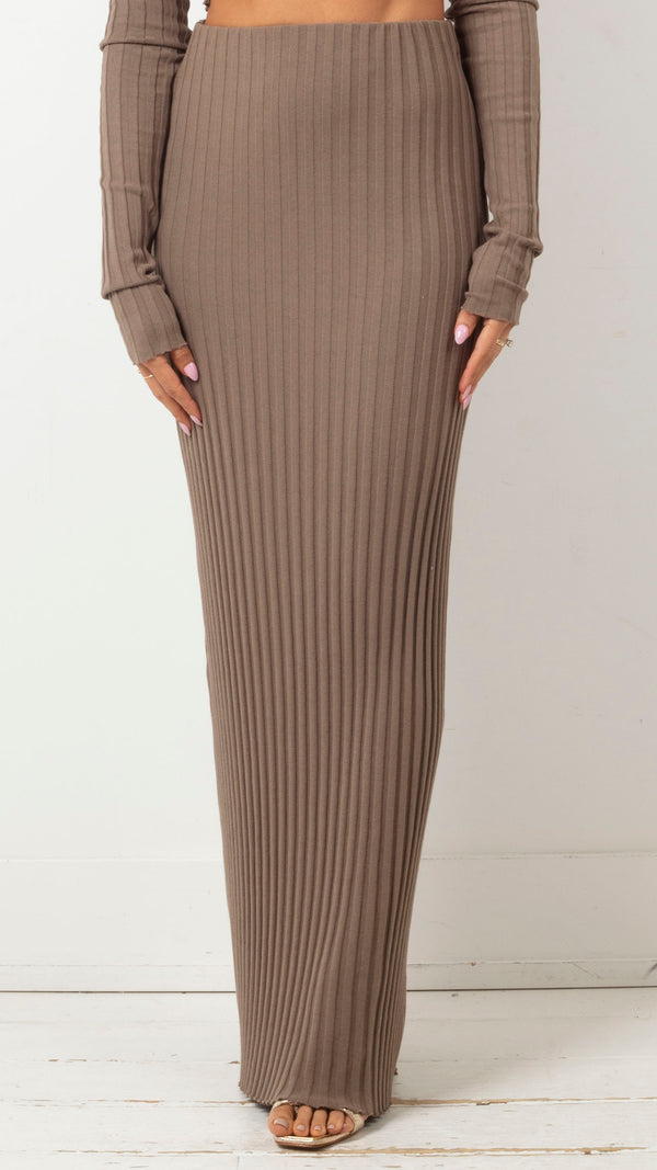 COTTON-CITIZEN-CAPRI-MAXI-SKIRT-DARK-CHAI