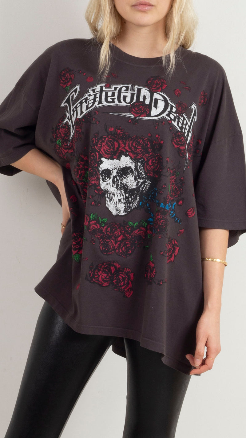 Oversized T-shirt - Black/Grateful Dead - Ladies