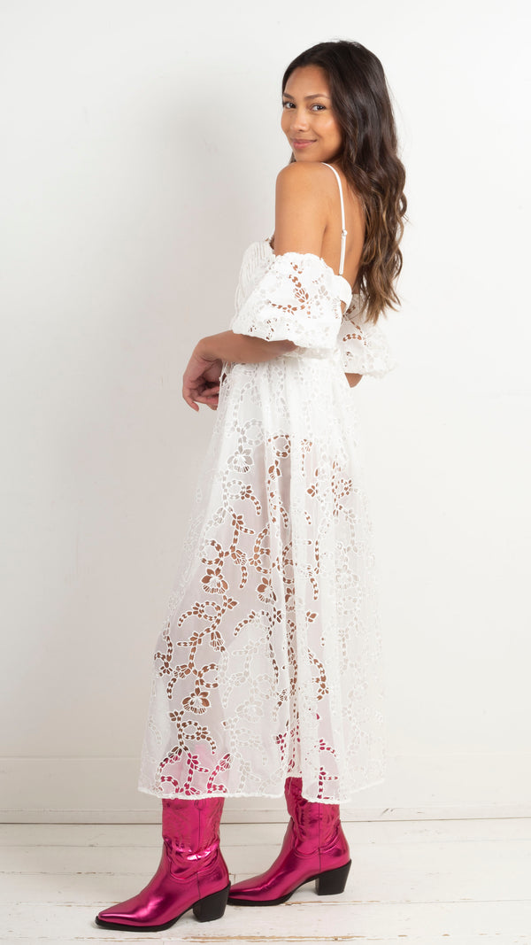 Romi Midi Dress - White