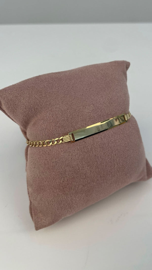 Engraveable ID Bracelet - 14K Gold
