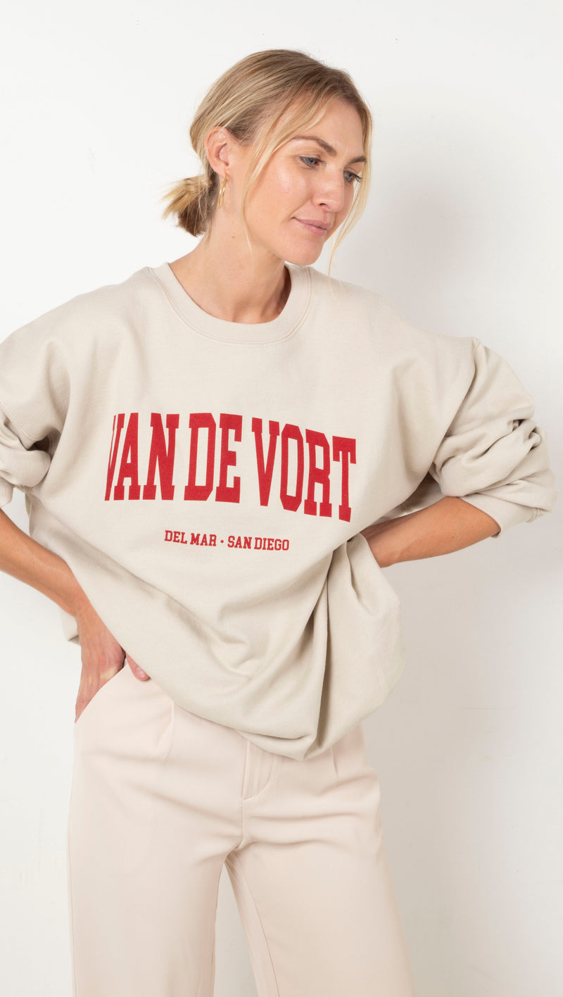 van-de-vort-collegiate-sweatshirt-sand
