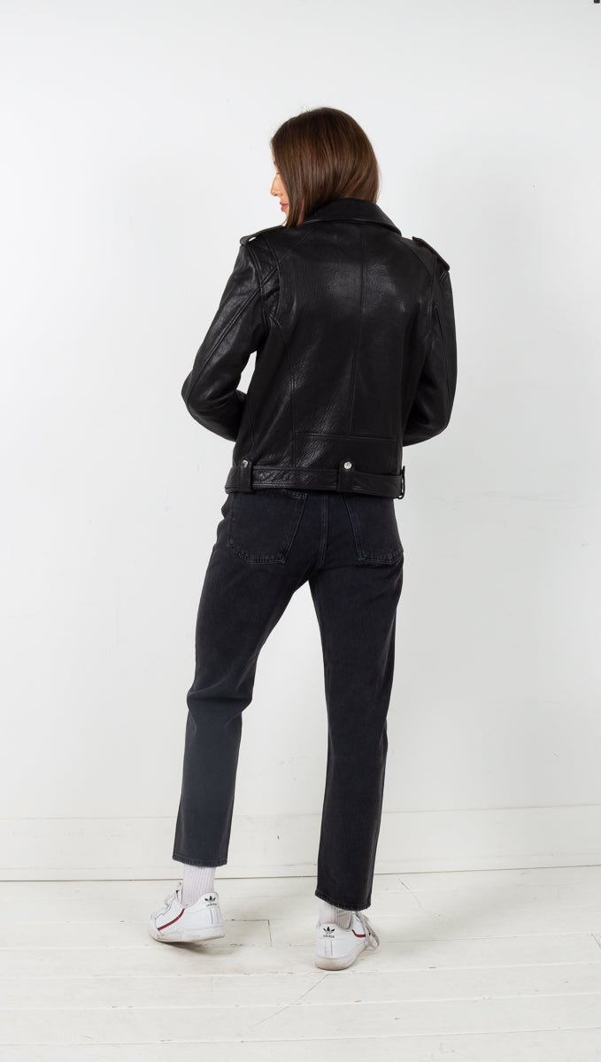 Vega Leather Jacket - Black