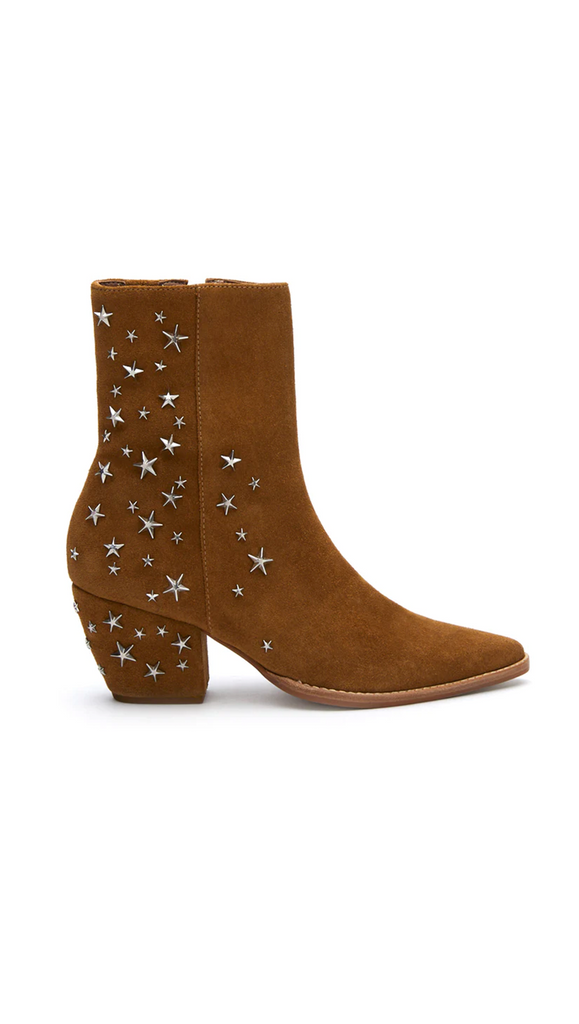 Caty Boot Fawn Suede w Stars Van De Vort