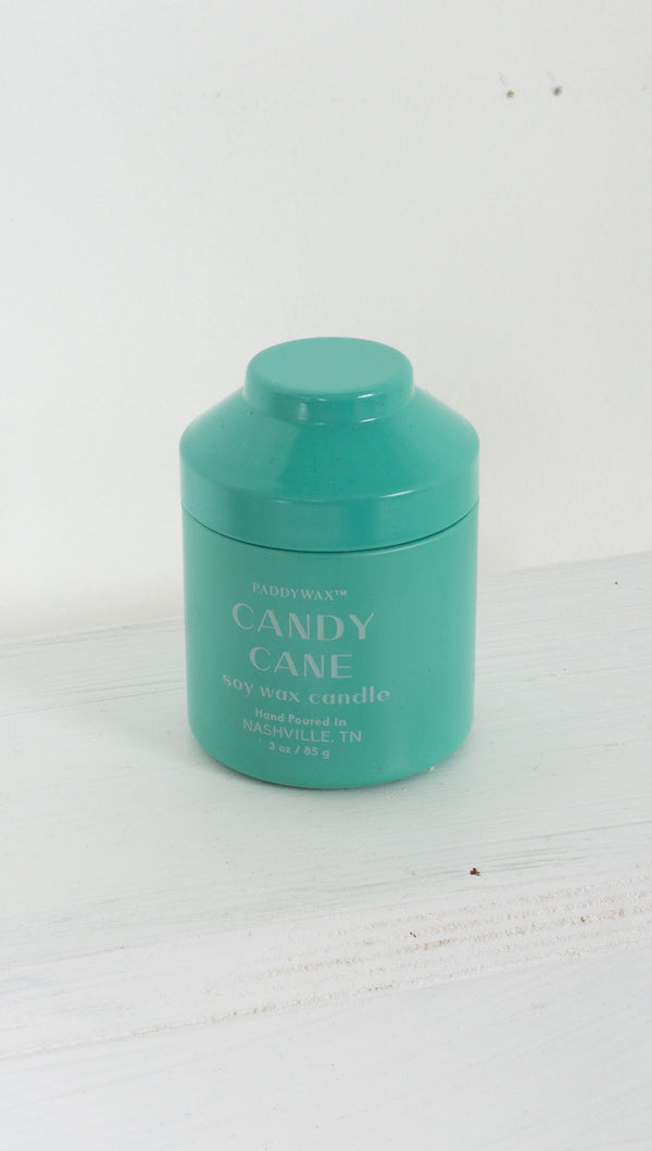 Whimsy 3 oz Tin Candle - Candy Cane