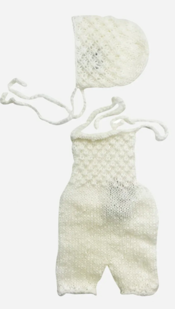Mohair Bonnet and Pant Set - Newborn