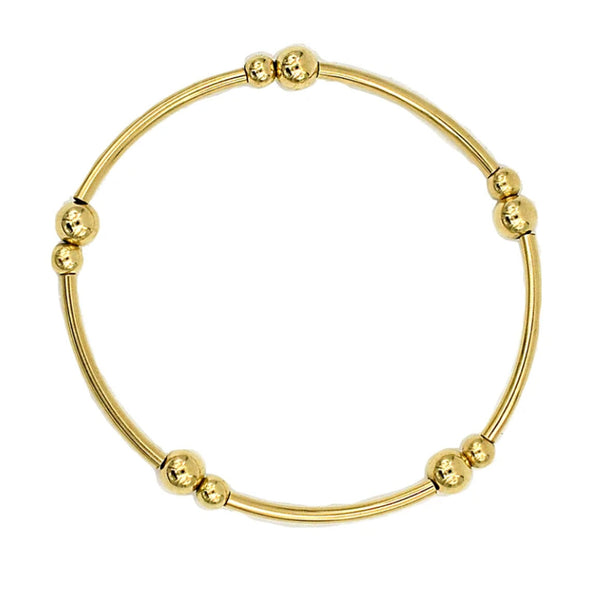Seed beads tube bracelet - Gold - Oskar Gydell